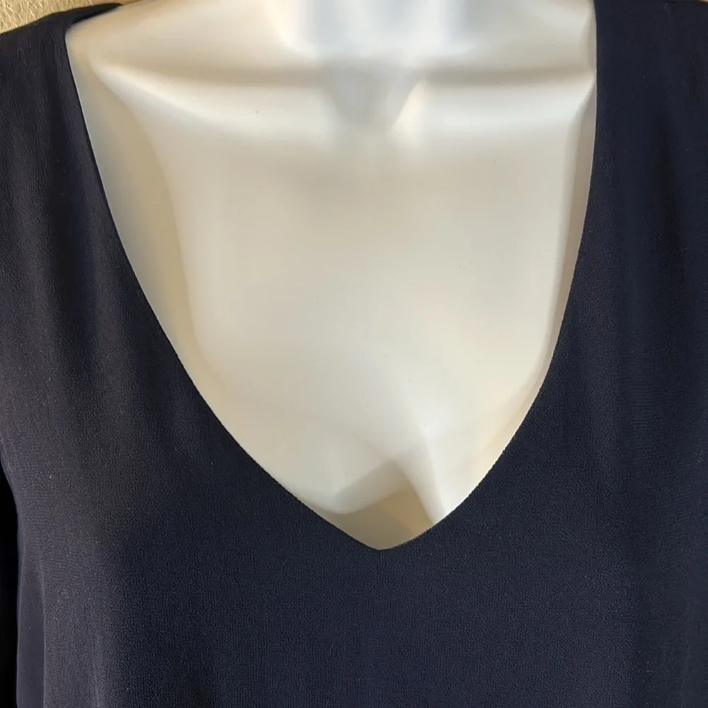 NWT Lulu’s | Shifting Dears Long Sleeve Dress Navy Blue XS - Picture 5 of 11